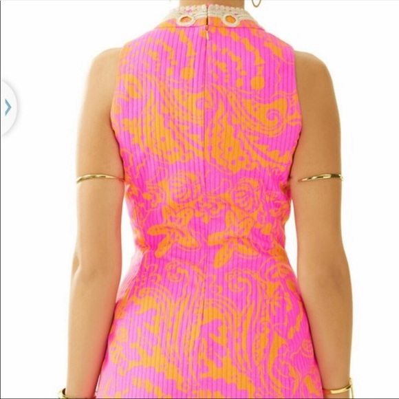 Lilly Pulitzer size 0 Alexa Sleeveless High Collar Dress - Picture 5 of 15
